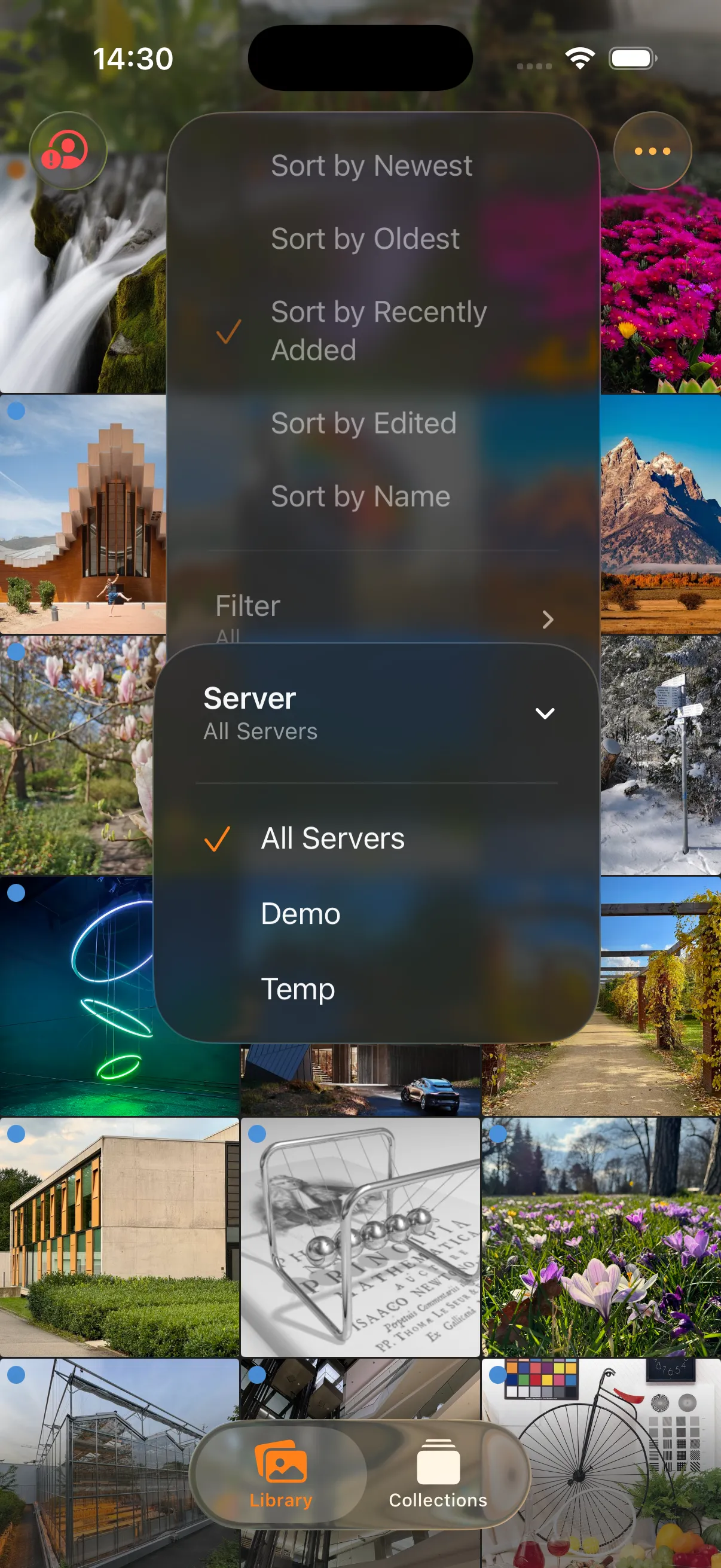 Prismic – filter library by server